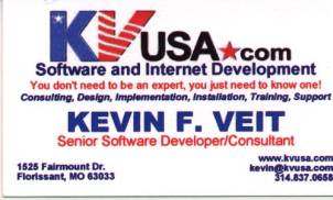 Kevin Veit, KVUSA.com Software and Internet Development